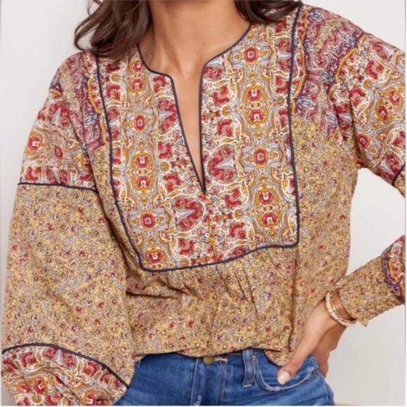 Evereve | Mixed Floral Blouse - Picture 1 of 10